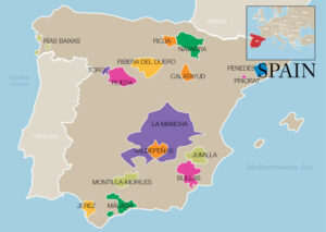 Spain Wine Map