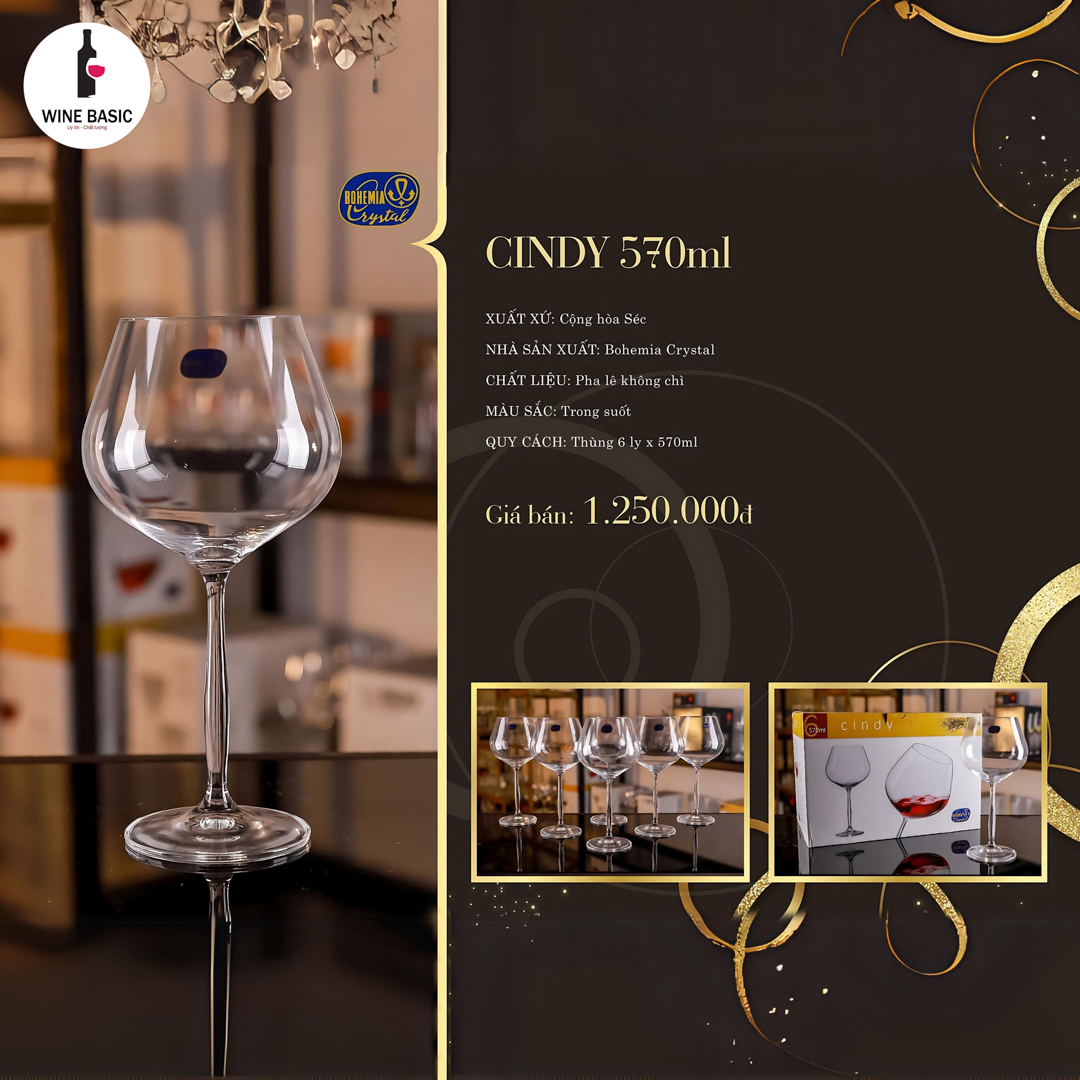 Ly Vang Cindy 570ml 3 Ly Vang Cindy 570ml