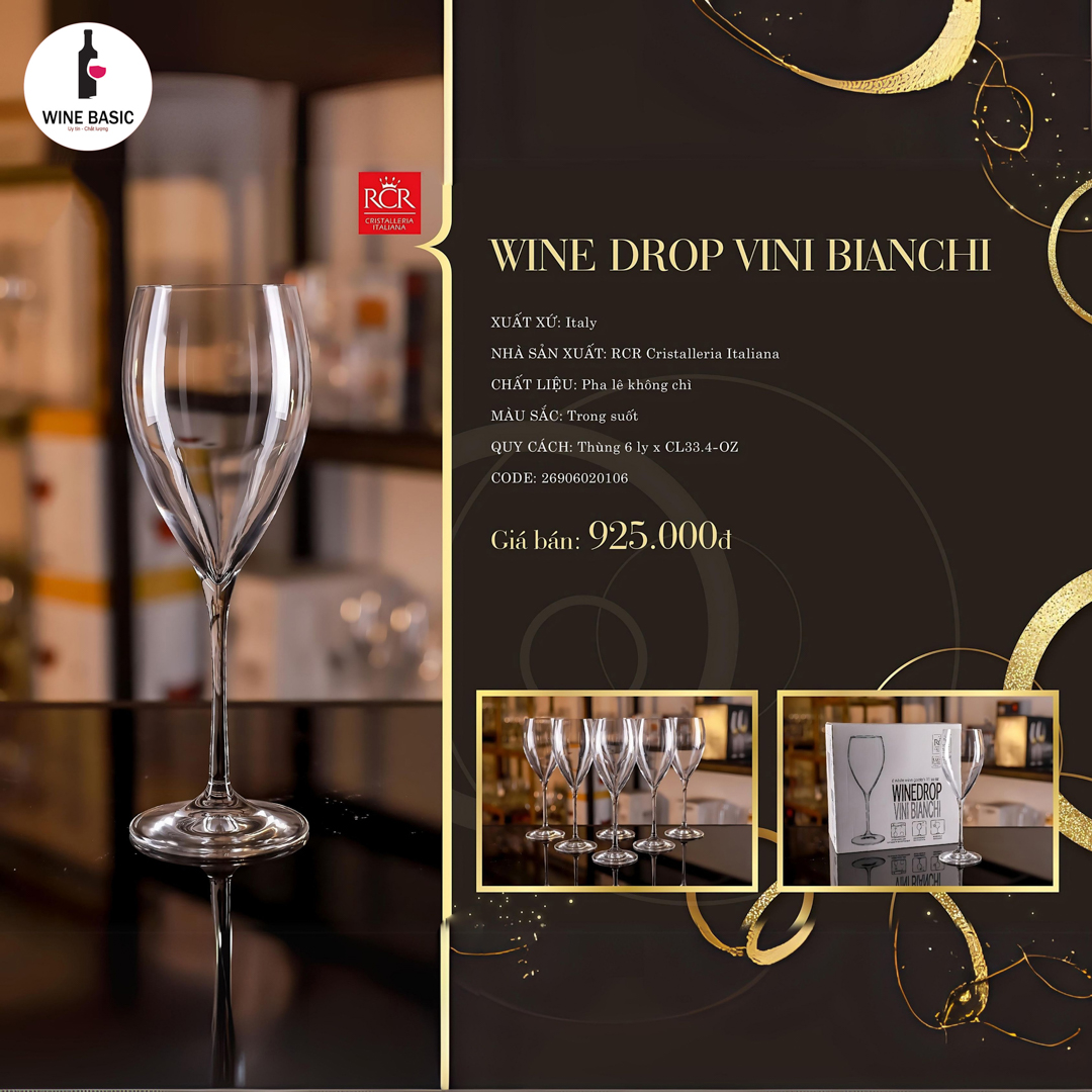 Ly Vang Wine Drop Vini Bianchi 3 Ly Vang Wine Drop Vini Bianchi