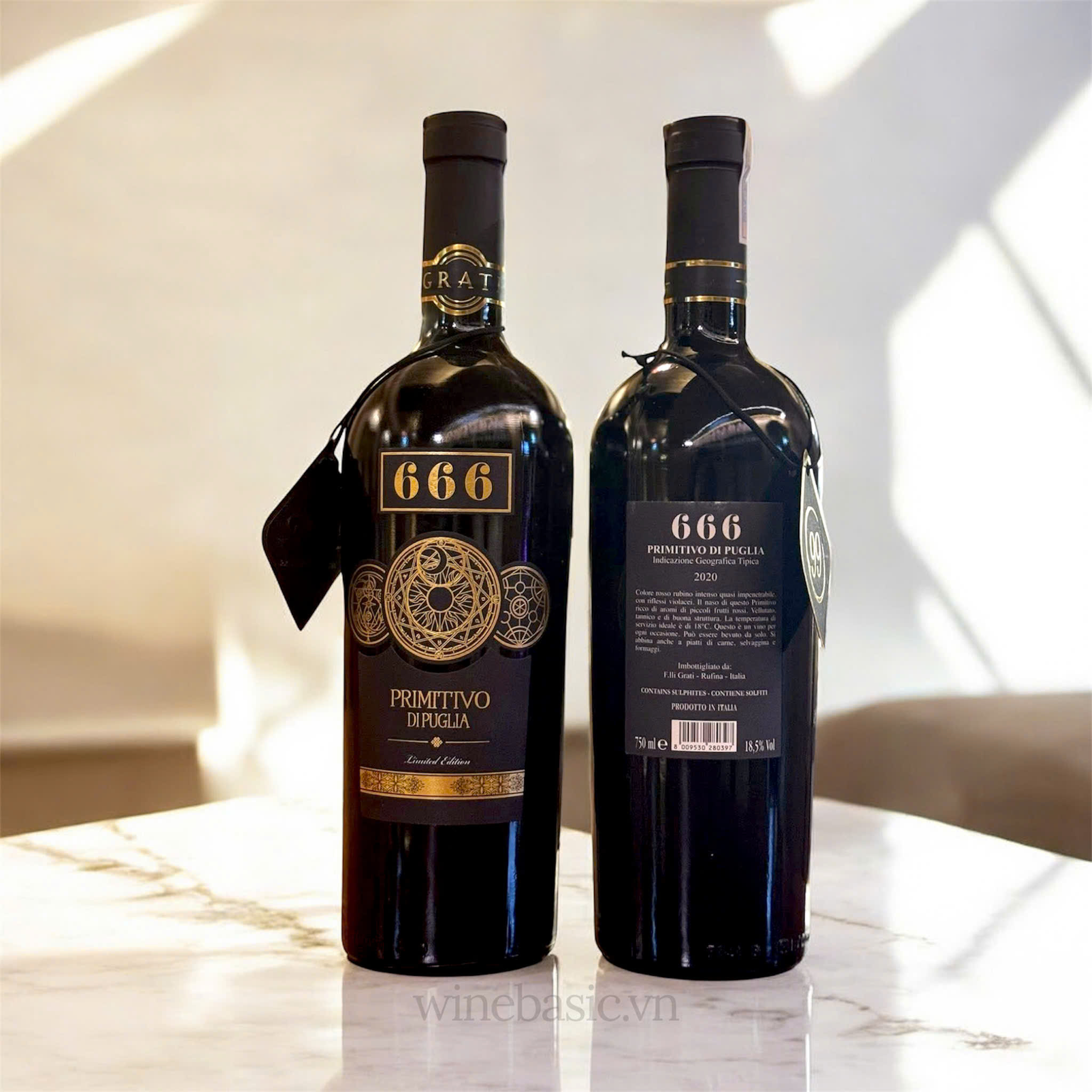 Rượu Vang 666 Primitivo Di Puglia Limited Edition 2 Rượu Vang 666 Primitivo Di Puglia Limited Edition