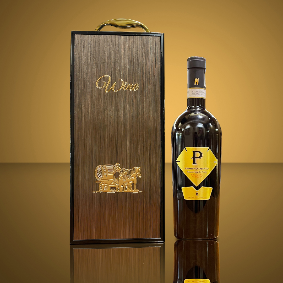 Rượu Vang P Primitivo Del Salento 1 Hộp 1 Chai Rượu Vang P Primitivo Del Salento