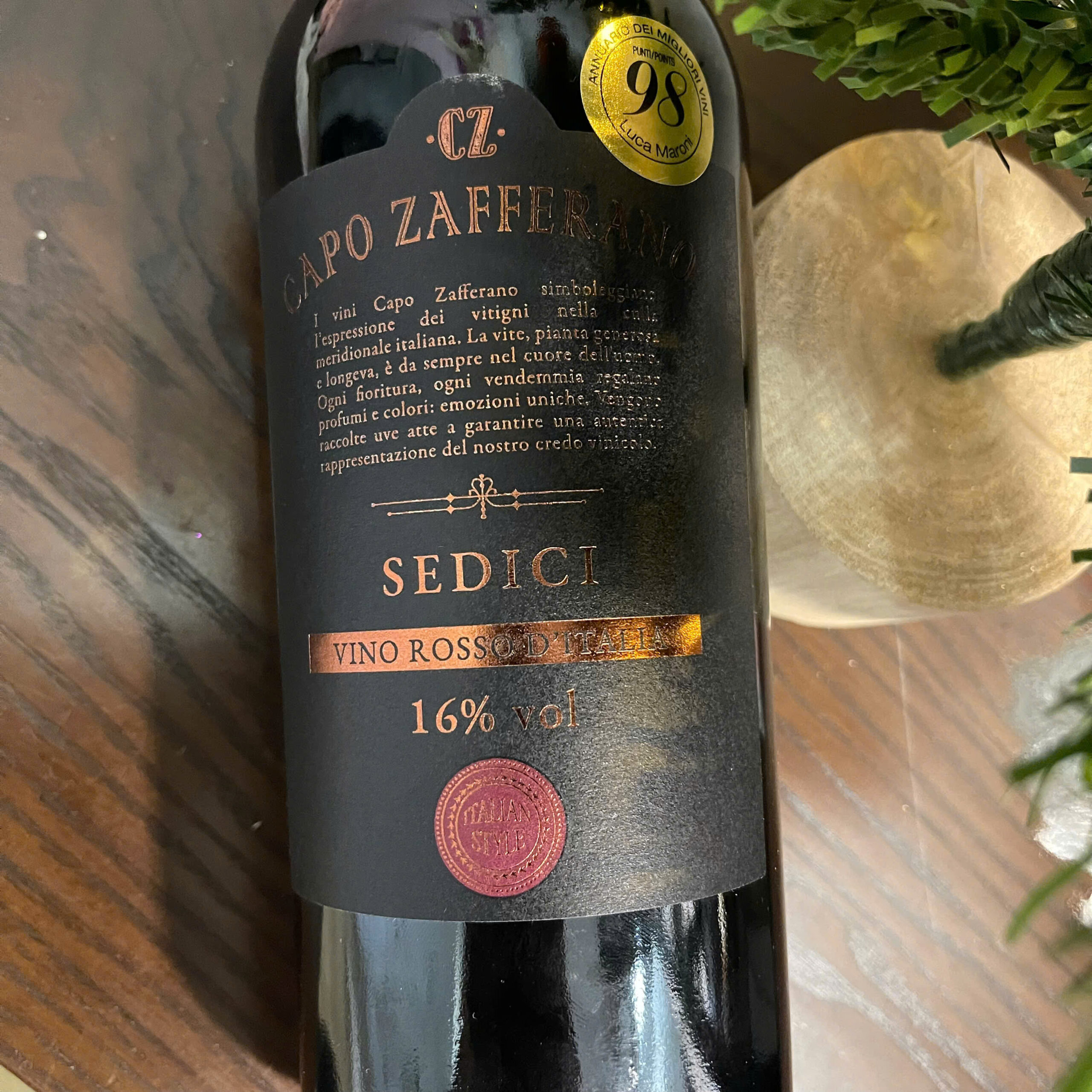 Rượu Vang Capo Zafferano Sedici Rosso 1 Rượu Vang Capo Zafferano Sedici Rosso