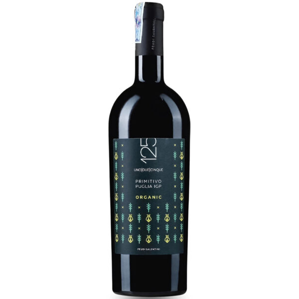 Rượu Vang 125 Primitivo Puglia Organic 14.5%