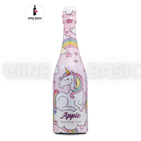 Rượu Vang Nổ Không Cồn Unicorn Apple