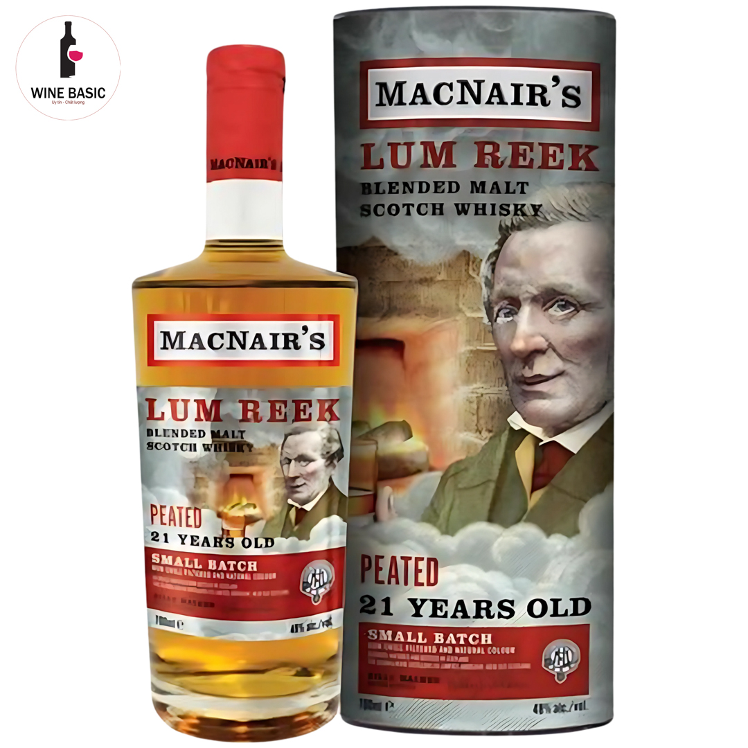 Rượu Whisky MacNair's Lum Reek Peated 21 YO Rượu Whisky MacNair's Lum Reek Peated 21 YO