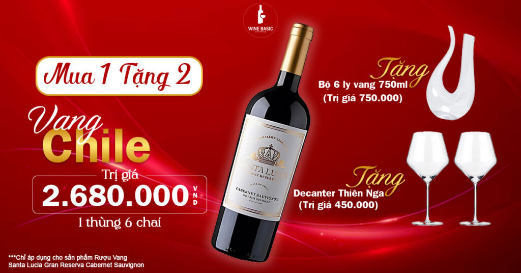 Chuong trinh tang khi mua ruou vang Chile