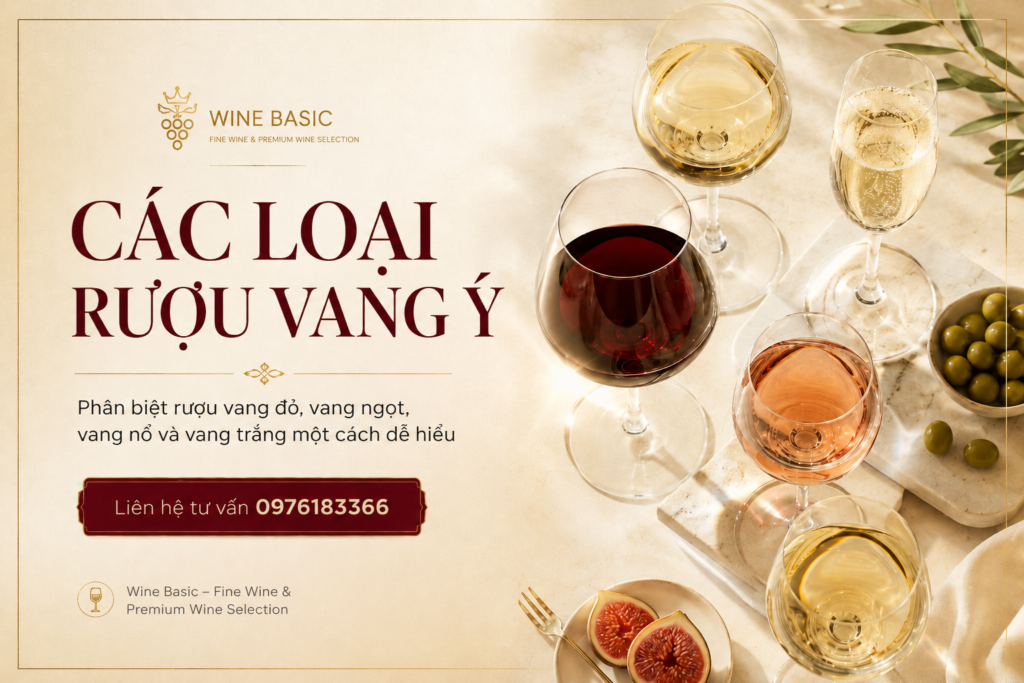 các loại rượu vang ý