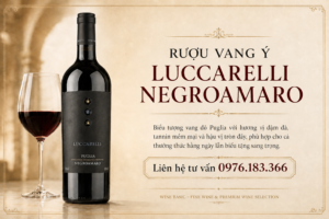 rượu vang ý Luccarelli Negroamaro