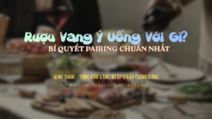 RƯỢU vang ý ngon uống với gì