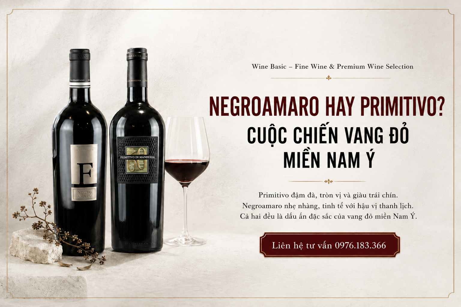 negroamaro vs primitivo