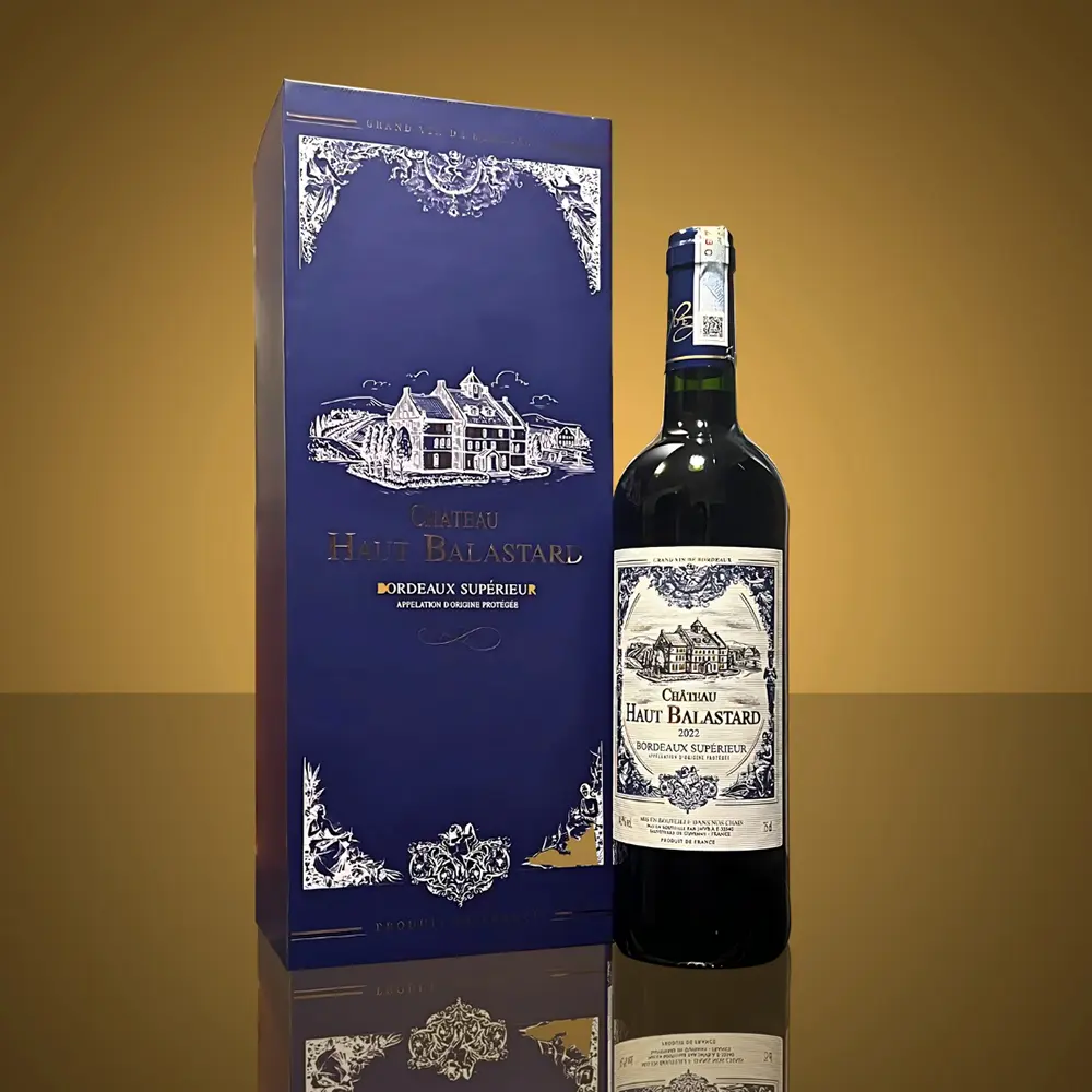 Hộp 1 Chai Rượu Vang Château Haut Balastard 1 Hộp 1 Chai Rượu Vang Château Haut Balastard