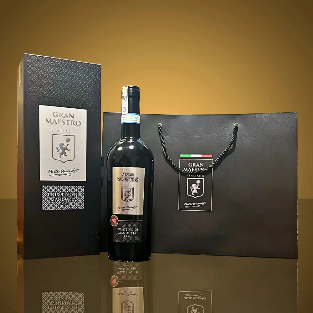 Hộp 1 Chai Rượu Vang Gran Maestro Primitivo di Manduria 1 Hộp 1 Chai Rượu Vang Gran Maestro Primitivo di Manduria