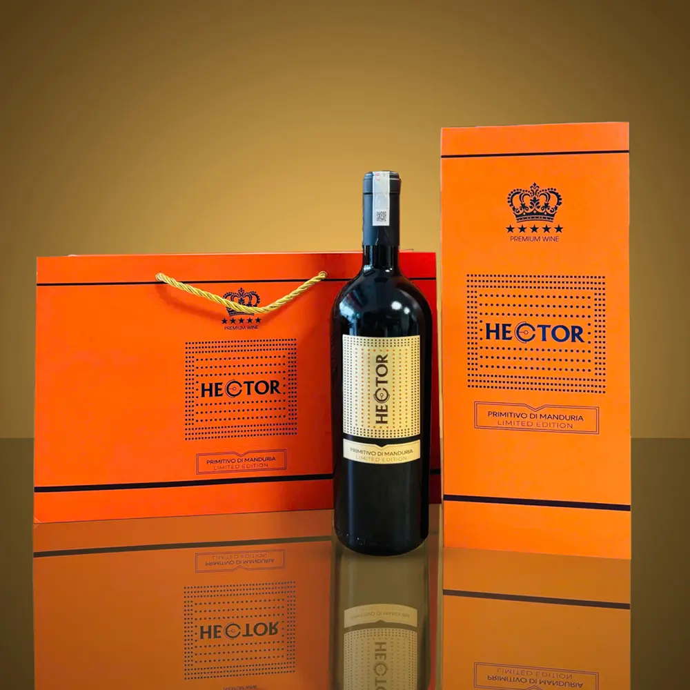 Hộp 1 Chai Rượu Vang Hector Primitivo Di Manduria 1 Hộp 1 Chai Rượu Vang Hector Primitivo Di Manduria