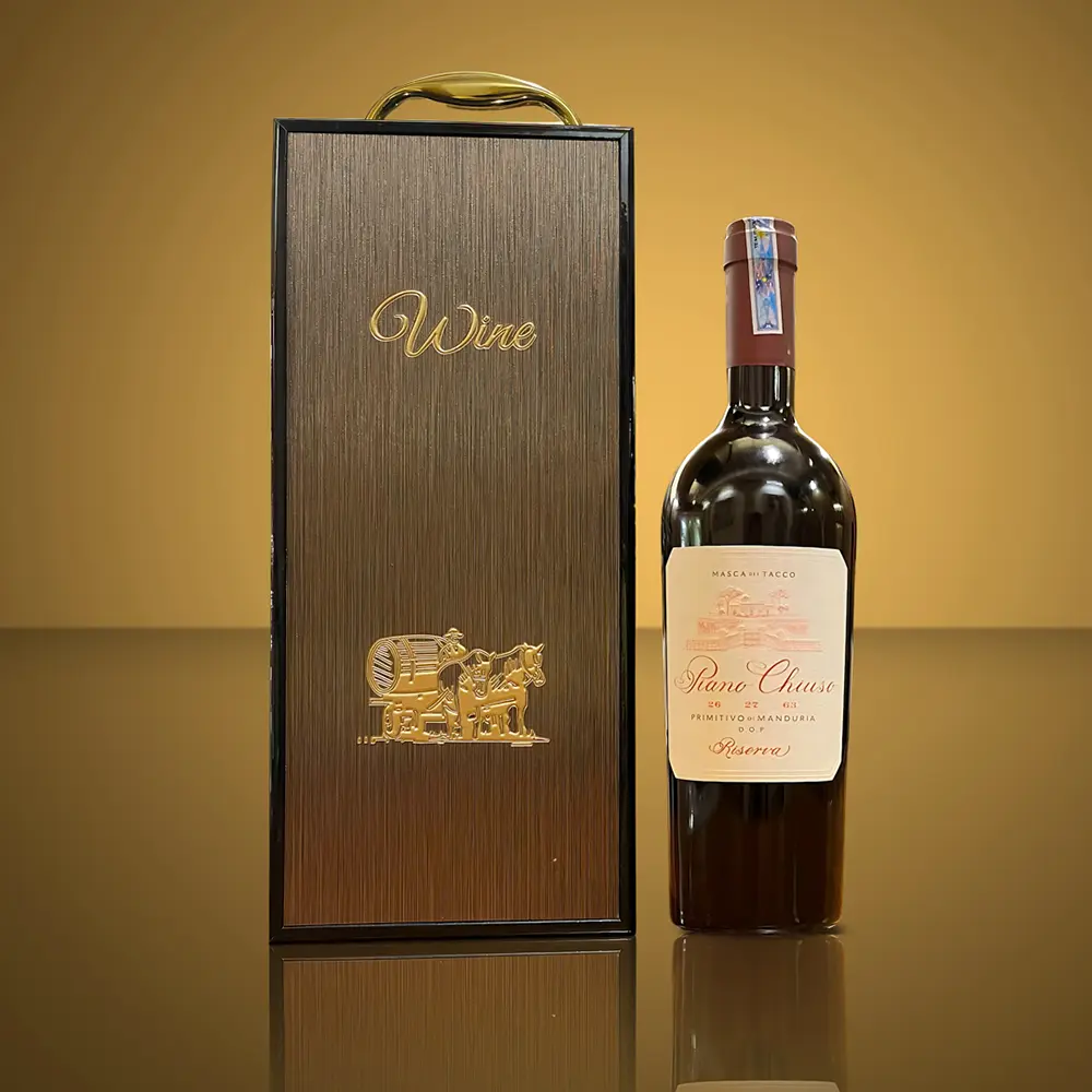 Hộp 1 Chai Rượu Vang Piano Chiuso Primitivo Di Manduria Riserva 1 Hộp 1 Chai Rượu Vang Piano Chiuso Primitivo Di Manduria Riserva
