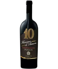 Rượu Vang 10 Fiamma D'Amore Negroamaro – 750ml – Ý