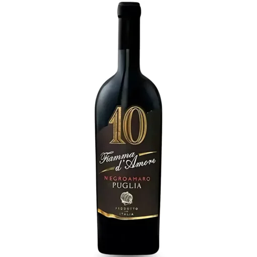 Rượu Vang 10 Fiamma D'Amore Negroamaro – 750ml – Ý