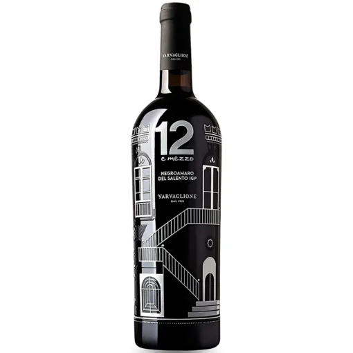 Bộ sưu tập rượu vang và rượu mạnh 18 Rượu Vang 12 E Mezzo Masseria Negroamaro – 750ml – Ý