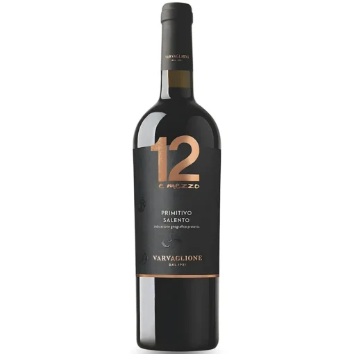 Bộ sưu tập rượu vang và rượu mạnh 20 Rượu Vang 12 E Mezzo Primitivo Del Salento – 750ml – Ý