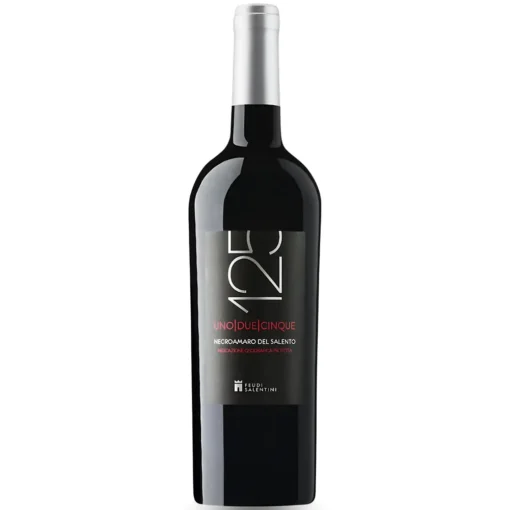 Bộ sưu tập rượu vang và rượu mạnh 23 Rượu Vang 125 Negroamaro Del Salento – 750ml – Ý