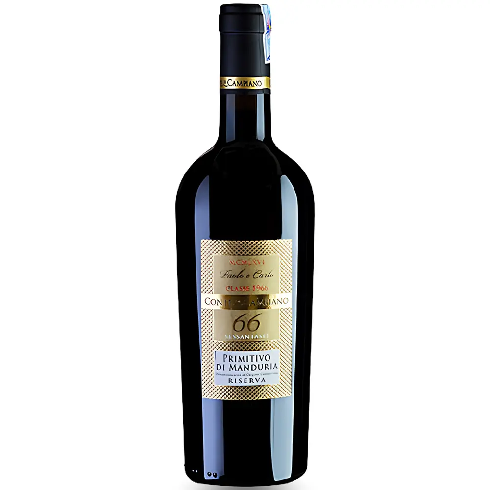 Rượu Vang 66 Paolo e Carlo Primitivo Di Manduria Riserva 1 Rượu Vang 66 Paolo e Carlo Primitivo Di Manduria Riserva – 750ml – Ý