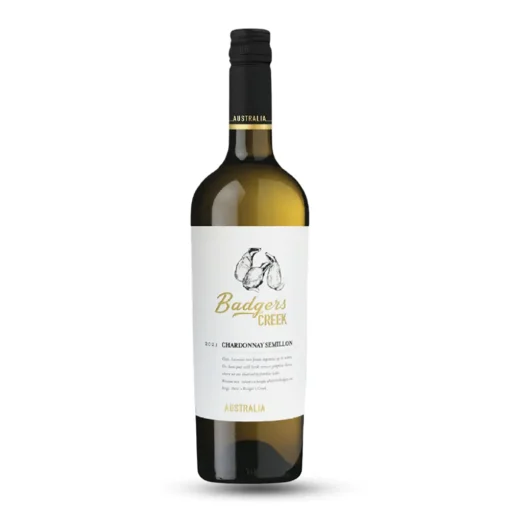 Bộ sưu tập rượu vang và rượu mạnh 25 Rượu Vang Badgers Creek Chardonnay Semillon – 750ml – Úc