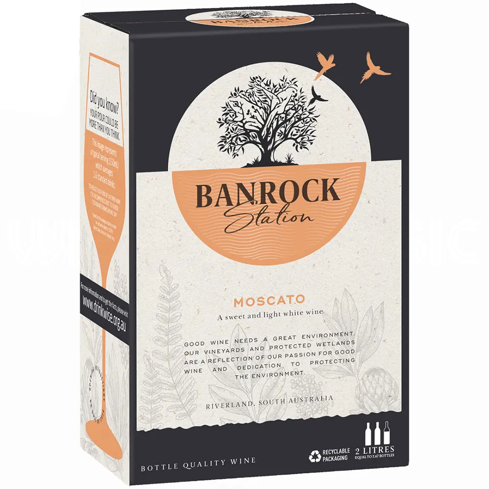 Rượu Vang Bịch Banrock Station Moscato 2L 1 Rượu Vang Bịch Banrock Station Moscato 2L – 2000ml – Úc