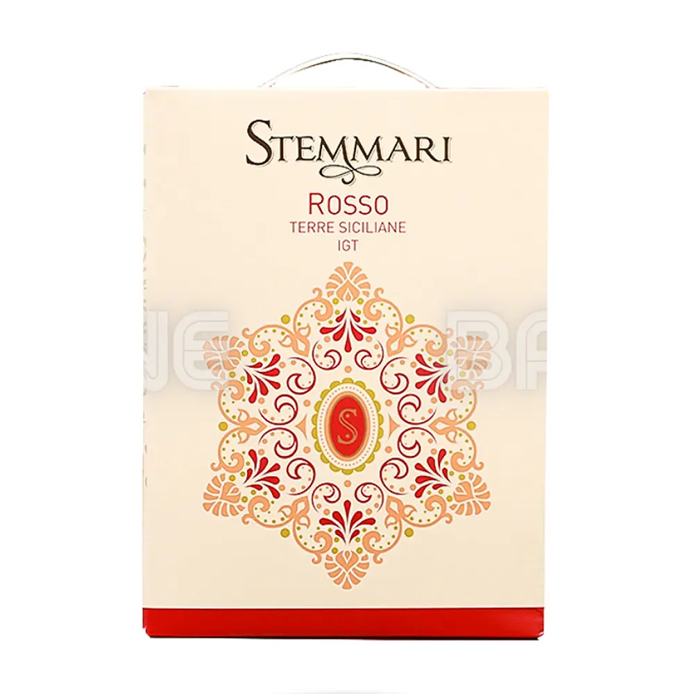 Rượu Vang Bịch Stemmari Rosso 3L 1 Rượu Vang Bịch Stemmari Rosso 3L – 3000ml – Ý