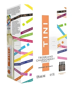 Rượu Vang Bịch Tini Trebbiano Chardonnay Rubicone BIB – 750ml – Ý