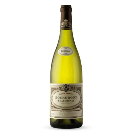 Bộ sưu tập rượu vang và rượu mạnh 19 Rượu Vang Bourgogne Chardonnay Seguin - Manuel – 750ml – Pháp