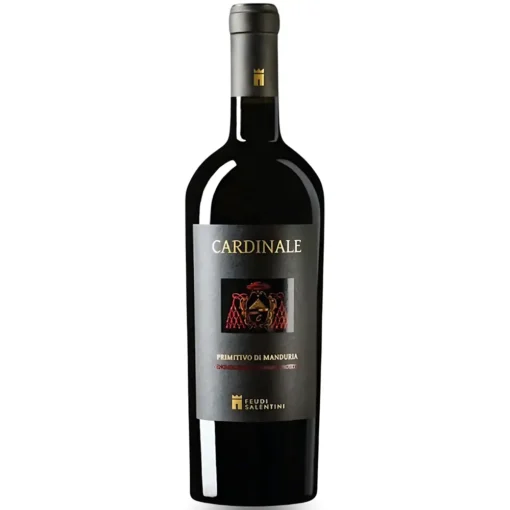 Bộ sưu tập rượu vang và rượu mạnh 16 Rượu Vang Cardinale Primitivo Di Manduria – 750ml – Ý