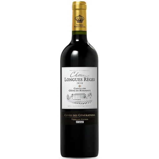Bộ sưu tập rượu vang và rượu mạnh 20 Rượu Vang Château Longues Règes – 750ml – Pháp