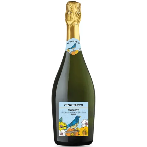 Bộ sưu tập rượu vang và rượu mạnh 26 Rượu Vang Cinguetto Moscato Dolce – 750ml – Ý