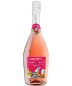 Rượu Vang Cinguetto Moscato Rose Dolce – 750ml – Ý