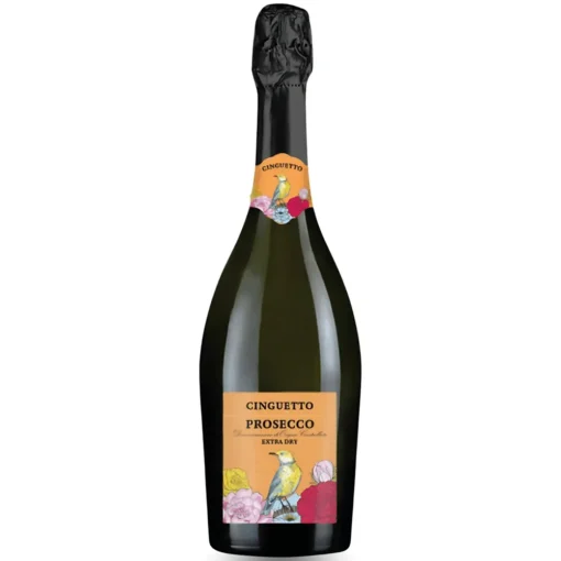 Bộ sưu tập rượu vang và rượu mạnh 24 Rượu Vang Cinguetto Prosecco – 750ml – Ý