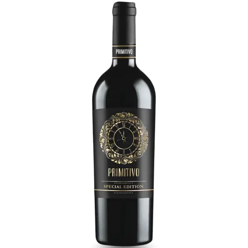 Bộ sưu tập rượu vang và rượu mạnh 21 Rượu Vang Clock Primitivo Special Edition – 750ml – Ý