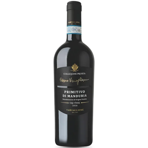 Bộ sưu tập rượu vang và rượu mạnh 24 Rượu Vang Collezione Privata Primitivo Di Manduria – 750ml – Ý
