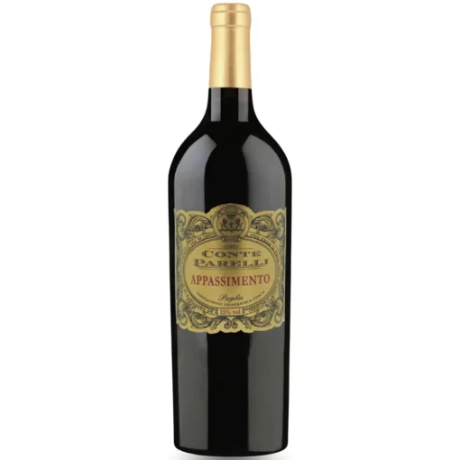 Bộ sưu tập rượu vang và rượu mạnh 22 Rượu Vang Conte Parelli Appassimento – 750ml – Ý