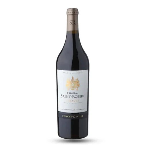Bộ sưu tập rượu vang và rượu mạnh 23 Rượu Vang Đỏ Chateau Saint-Robert Graves – 750ml – Pháp
