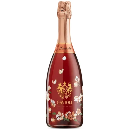 Bộ sưu tập rượu vang và rượu mạnh 19 Rượu Vang Gavioli Moscato Rose – 750ml – Ý