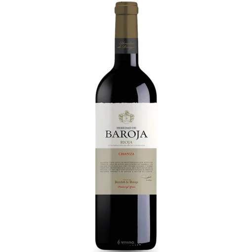 Bộ sưu tập rượu vang và rượu mạnh 24 Rượu Vang Heredad de Baroja Crianza – 750ml – Tây Ban Nha
