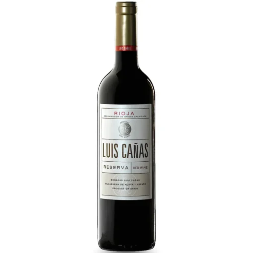 Bộ sưu tập rượu vang và rượu mạnh 18 Rượu Vang Luis Cañas Reserva – 750ml – Tây Ban Nha