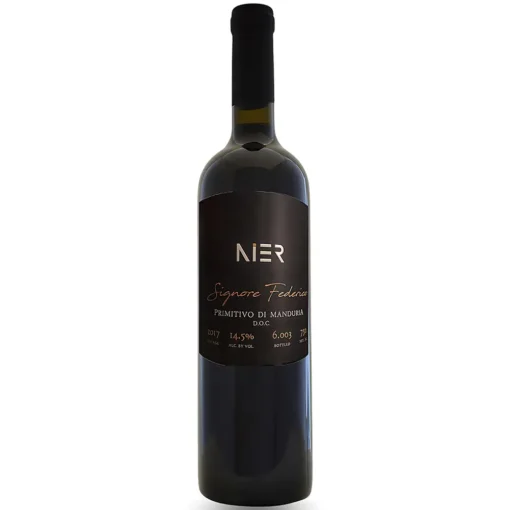 Bộ sưu tập rượu vang và rượu mạnh 23 Rượu Vang Nier Signore Federico Primitivo Di Manduria – 750ml – Ý