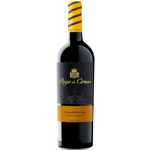 Bộ sưu tập rượu vang và rượu mạnh 23 Rượu Vang Pago de Cirsus Chardonnay Fermentado en Barrica – 750ml – Tây Ban Nha