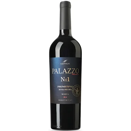 Bộ sưu tập rượu vang và rượu mạnh 26 Rượu Vang Palazzo No1 Primitivo Di Manduria – 750ml – Ý