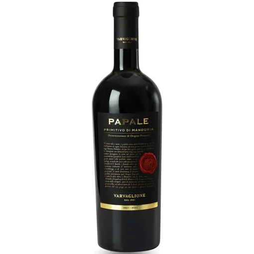 Bộ sưu tập rượu vang và rượu mạnh 16 Rượu Vang Papale Primitivo Di Manduria – 750ml – Ý