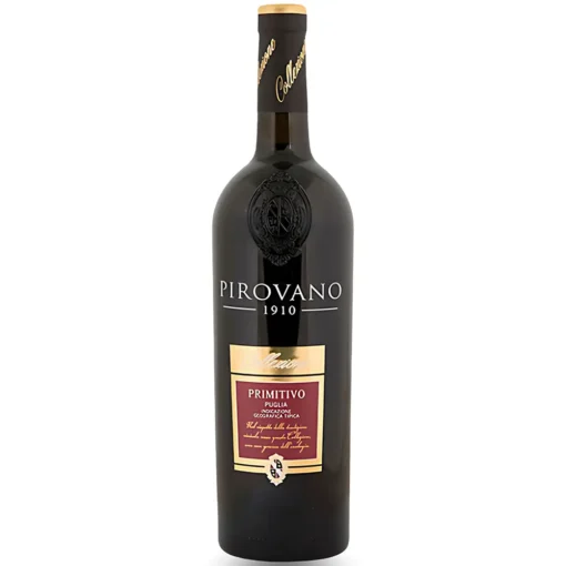 Bộ sưu tập rượu vang và rượu mạnh 22 Rượu Vang Pirovano 1910 Primitivo – 750ml – Ý