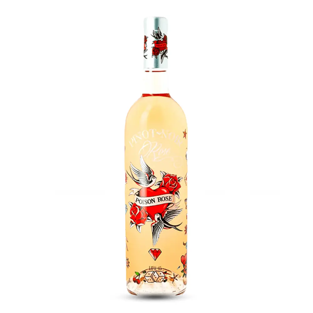 Rượu Vang Poison Rose Pinot Noir 1 Rượu Vang Poison Rose Pinot Noir – 750ml – Pháp
