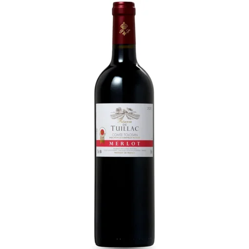 Bộ sưu tập rượu vang và rượu mạnh 21 Rượu Vang Reserve de Tuillac Merlot – 750ml – Pháp