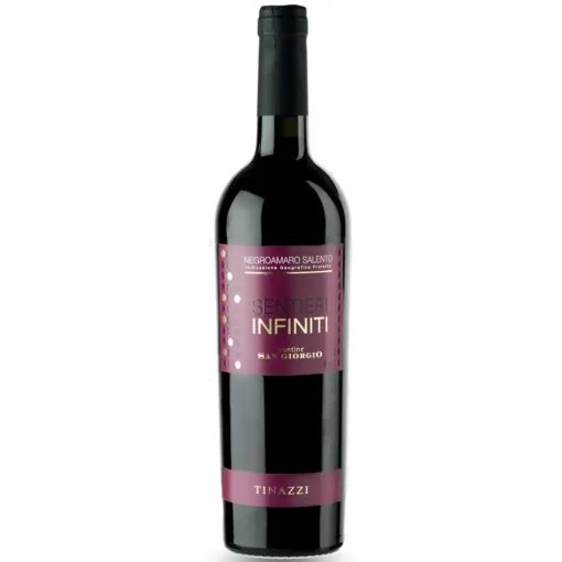 Bộ sưu tập rượu vang và rượu mạnh 16 Rượu Vang Sentieri Infiniti Negroamaro – 750ml – Ý