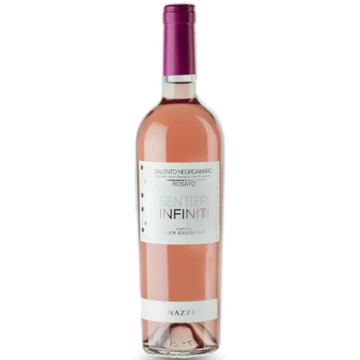 Bộ sưu tập rượu vang và rượu mạnh 15 Rượu Vang Sentieri Infiniti Negroamaro Rosato – 750ml – Ý
